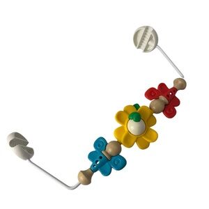 BABYBJORN Wooden Toy Bar for Bouncer Baby Bjorn Flying Friends Red Blue Yellow